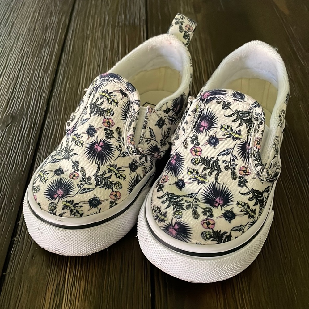 Vans Toddler Floral Paradise Slip-Ons - Size 5.5